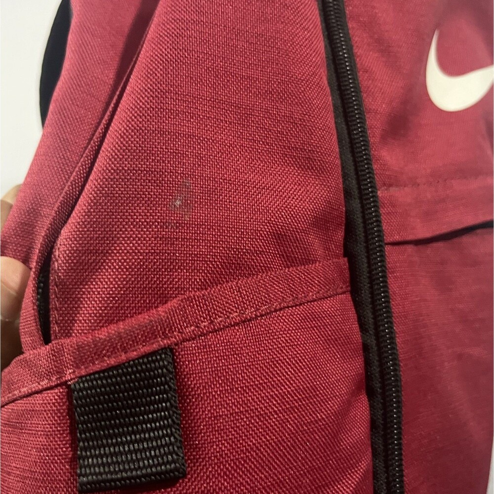 Nike Training Brasilia Gym School Backpack Poly RED Bookbag Travel FLAW - Picture 5 of 10